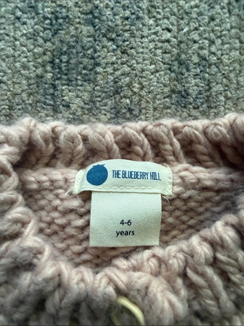 The blueberry hill Dusty Pink Bobble Knit Cardigan - Picture 2 of 4